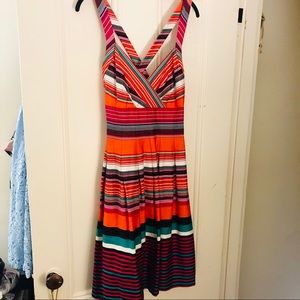 Calvin Kline multicolor cross-top swing dress